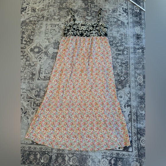 Natural Life Patti Side Slit Floral Maxi Dress. Size Medium - Picture 4 of 9